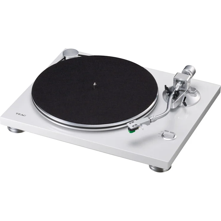 TEAC TN-3B-SE Manueller Plattespieler (Riemenantrieb, MM (Elektromagnetisch), Aluminium Tonarm) weiß – Bild 2