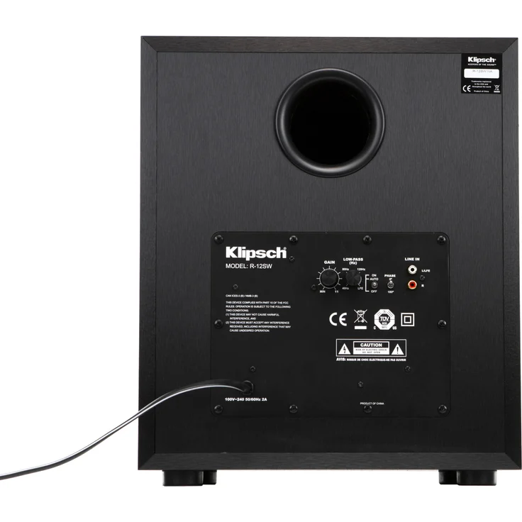 Klipsch R121-SW Subwoofer, 400 Watt - schwarz – Bild 3