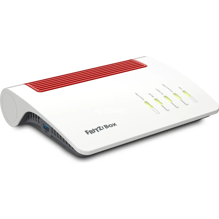 FRITZ!Box 5590 Fiber WLAN-Router, mit Glasfasermodem, Weiß/Rot – Bild 6
