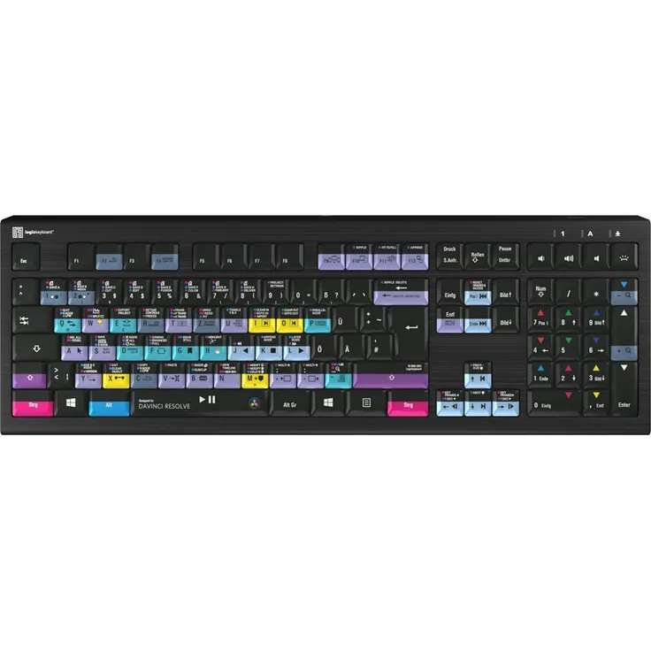 Logickeyboard Davinci Resolve Astra2 BL dt. QWERTZ PC