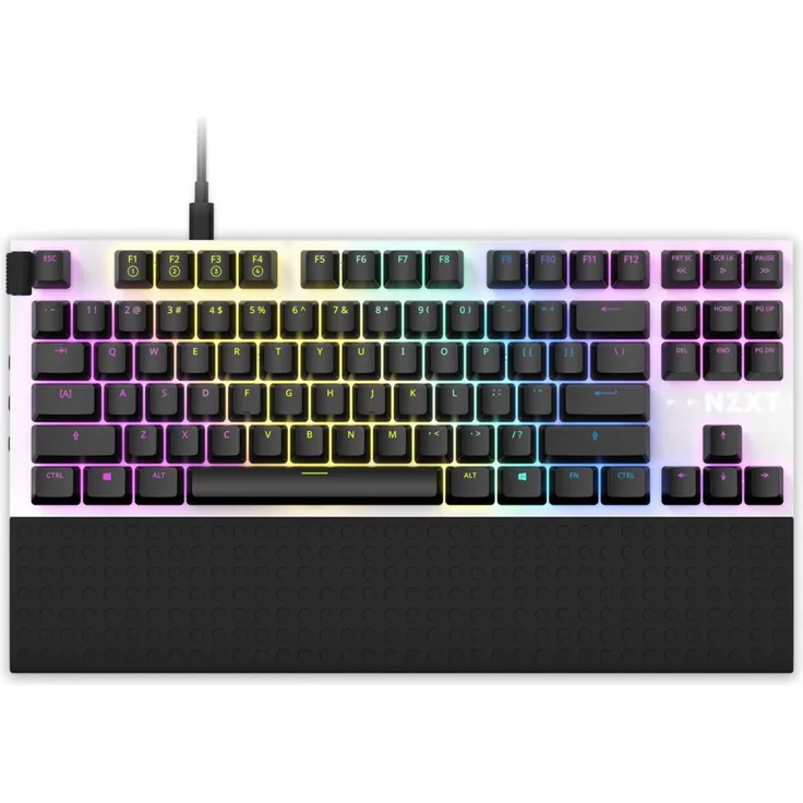 NZXT Function Tenkeyless Weiß Tastatur (kabelgebunden, USB, German ISO QWERTZ)