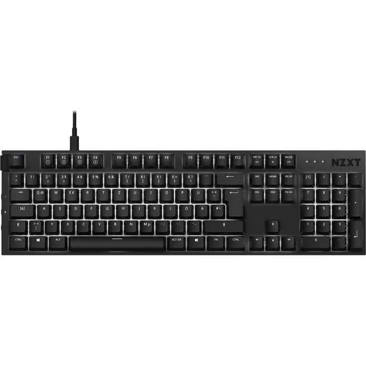NZXT Function Schwarz Tastatur (kabelgebunden, USB, German ISO QWERTZ) – Bild 2