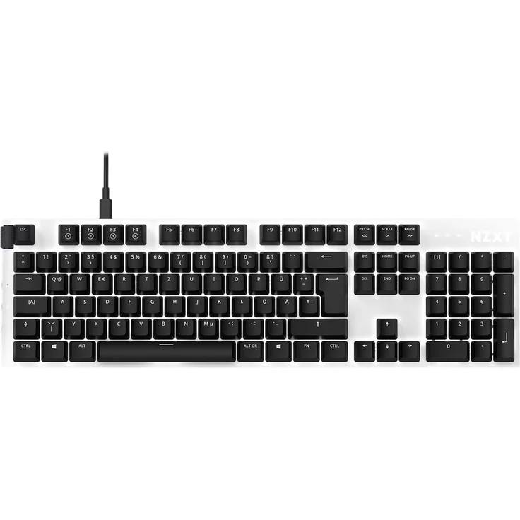 NZXT Function Weiß Tastatur (kabelgebunden, USB, German ISO QWERTZ) – Bild 2