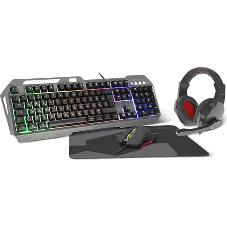 SPEEDLINK LUNERA 4in1 Illuminated Gaming Set, black - DE Layout – Bild 1