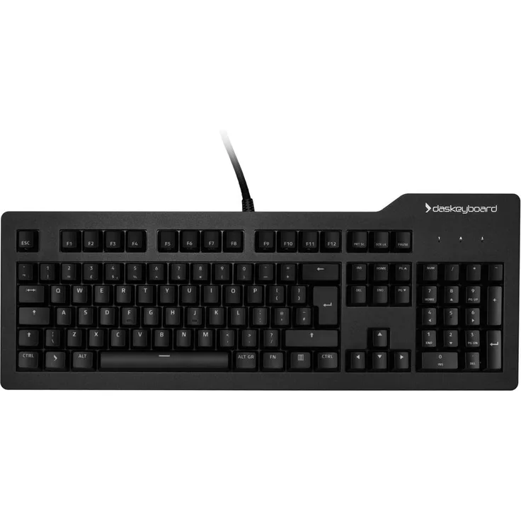 Das Keyboard Prime 13 Tastatur, UK Layout QWERTY, MX-Brown, weiße LED - schwarz