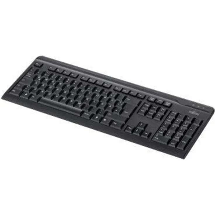 Fujitsu KB410 with M520 bundle - Tastatur-und-Maus-Set - USB - Deutsch QWERTZ - Grau, Schwarz (Packung mit 10)