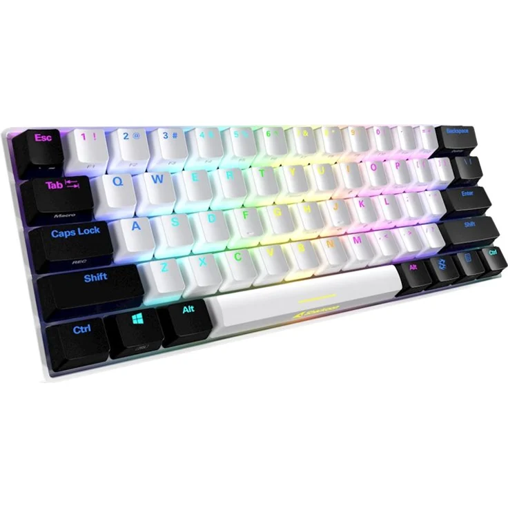 Sharkoon SGK50 S4 DE-Layout, Kailh Blue DE QWERTZ, weiß – Bild 4
