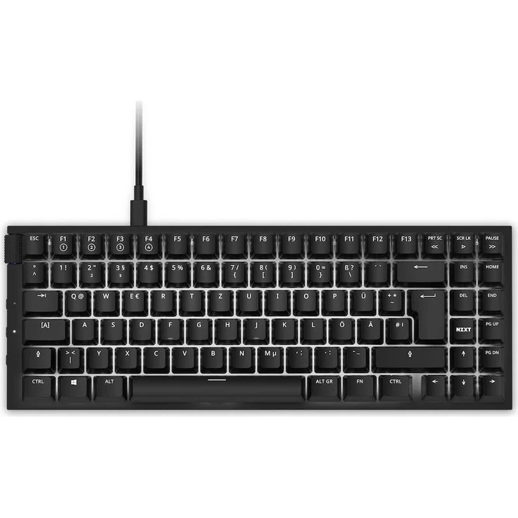 NZXT Function MiniTKL Schwarz Tastatur (kabelgebunden, USB, German ISO QWERTZ) – Bild 2