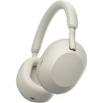 Sony WH-1000XM5 Over-Ear-Kopfhörer, mit Bluetooth 5.2, Mikrofon, Noise Cancelling, silber