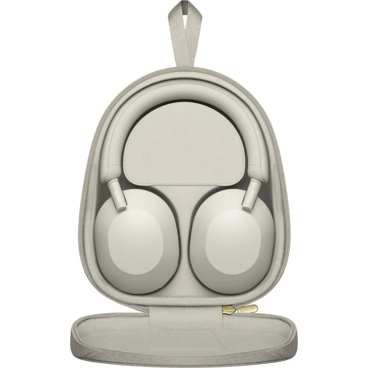 Sony WH-1000XM5 Over-Ear-Kopfhörer, mit Bluetooth 5.2, Mikrofon, Noise Cancelling, silber – Bild 7