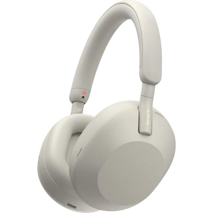 Sony WH-1000XM5 Over-Ear-Kopfhörer, mit Bluetooth 5.2, Mikrofon, Noise Cancelling, silber – Bild 2