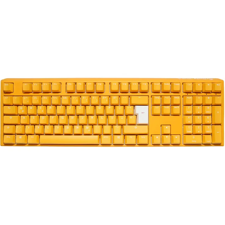 Ducky One 3 Yellow Gaming-Tastatur, RGB LED - MX-Speed-Silver (Deutsch QWERTZ)