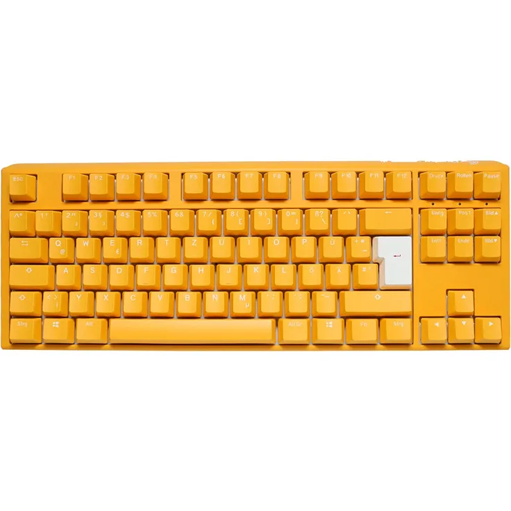 Ducky One 3 Yellow TKL Gaming-Tastatur, RGB LED - MX-Speed-Silver (Deutsch QWERTZ)
