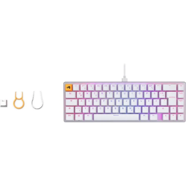 Glorious GMMK 2 Compact-Tastatur - Fox Switches, DE-Layout QWERTZ, weiß – Bild 6