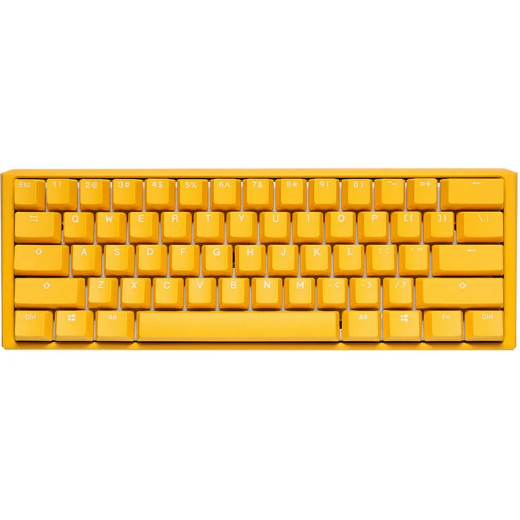 Ducky One 3 Yellow Mini Gaming-Tastatur, RGB LED - MX-Silent-Red (Deutsch QWERTZ) – Bild 1
