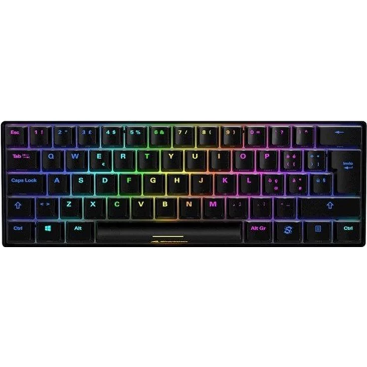 Sharkoon SKILLER SGK50 S4 Gaming-Tastatur, weiß-schwarz (Italienisch QWERTY) – Bild 1