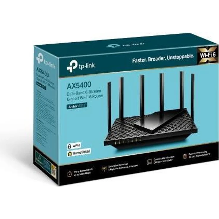 TP-LINK Archer AX73 AX5400 WLAN-Router WiFi 6, Schwarz – Bild 4