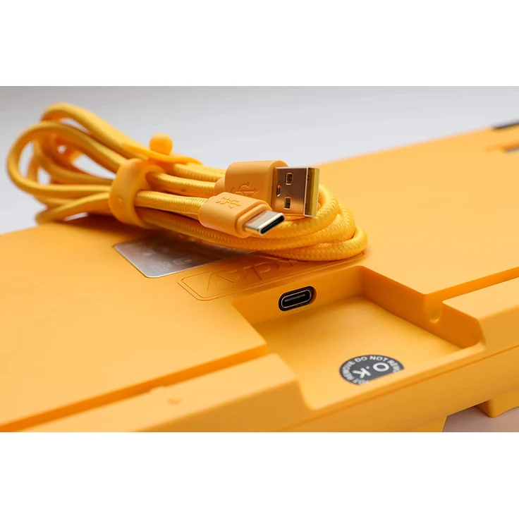 Ducky One 3 Yellow TKL Gaming-Tastatur, RGB LED - MX-Clear (Deutsch QWERTZ) – Bild 2