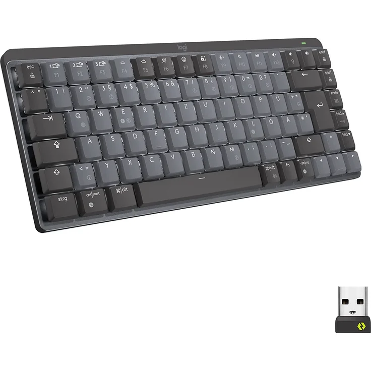 Logitech MX Mechanical Mini Tastatur, hellgrau-dunkelgrau, taktile Schalter (Deutsch QWERTZ) – Bild 5