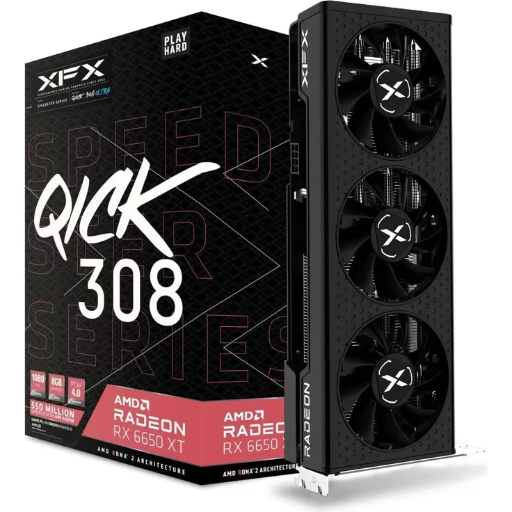XFX RX 6650XT QICK 308 Ultra - 8GB GDDR6 - HDMI 3xDP