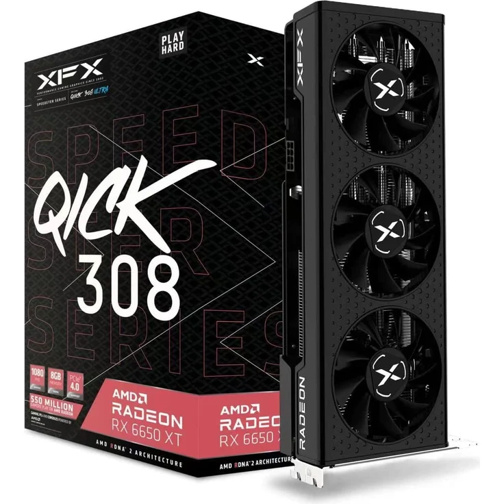 XFX RX 6650XT QICK 308 Ultra - 8GB GDDR6 - HDMI 3xDP – Bild 1