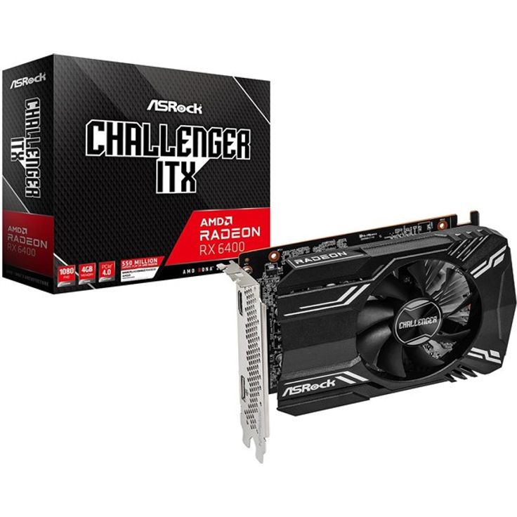 Asrock VGA ASRock Radeon RX 6400 XT 4GB Challenger ITX – Bild 2