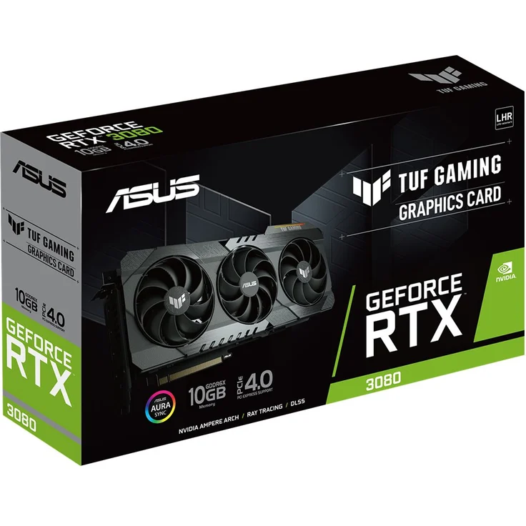 ASUS TUF-RTX3080-10G-V2-GAMING - GF RTX 3080 - 10 GB GDDR6X - PCIe 4.0 - 2 x HDMI, 3 x DisplayPort (90YV0FB5-M0NM00) – Bild 10
