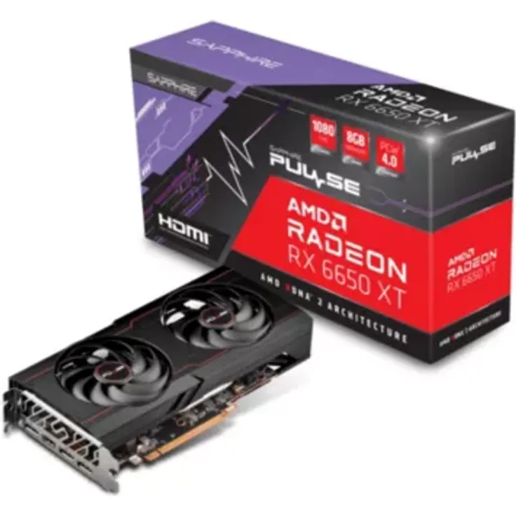 Sapphire Pulse Radeon RX 6650 XT Grafikkarte 8GB GDDR6