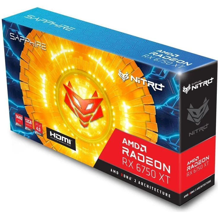 Sapphire Nitro+ Radeon RX 6750 XT, 12GB GDDR6 Grafikkarte, HDMI, 3x DP – Bild 5