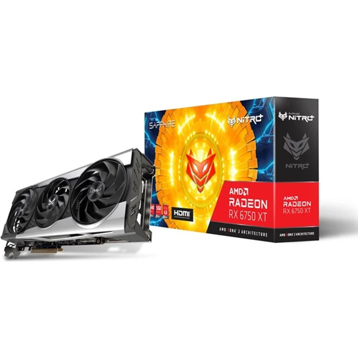 Sapphire Nitro+ Radeon RX 6750 XT, 12GB GDDR6 Grafikkarte, HDMI, 3x DP – Bild 3