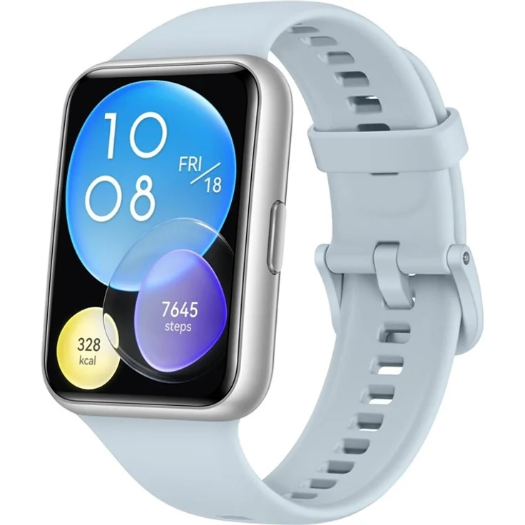 Huawei Watch Fit 2 Active Edition Smartwatch GPS, Unisex, 44,2mm, Silikonarmband, Isle Blue – Bild 4
