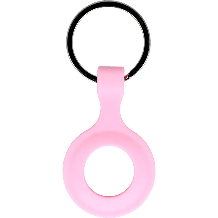 cofi1453 Silikon Case für AirTag Schutz Hülle Cover Schlüsselanhänger Apple AirTag Cover Case Tracker Tasche Rosa