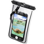 Hama Wasserdichte Handyhülle Finest Sports für Smartphones, Größe XXL, Schwarz