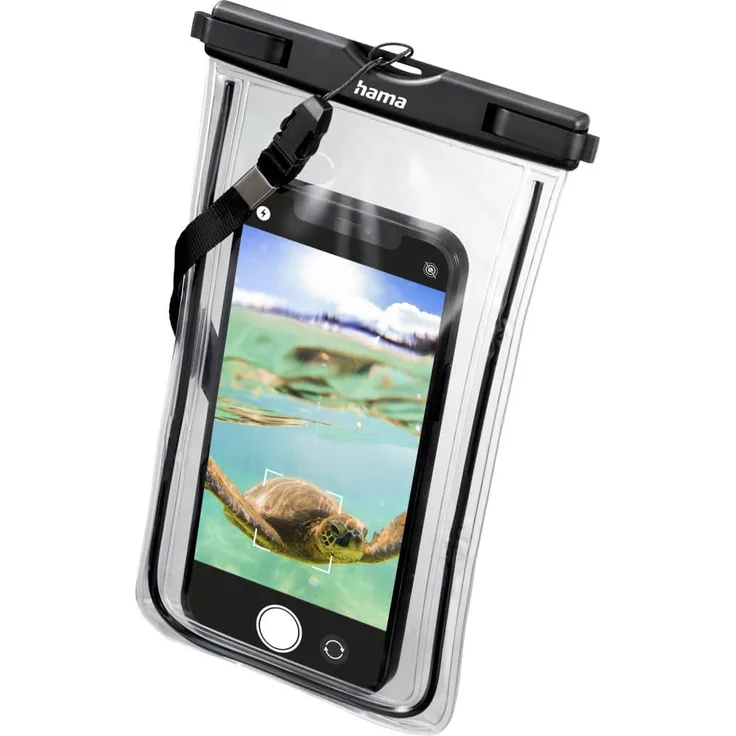 Hama Wasserdichte Handyhülle Finest Sports für Smartphones, Größe XXL, Schwarz