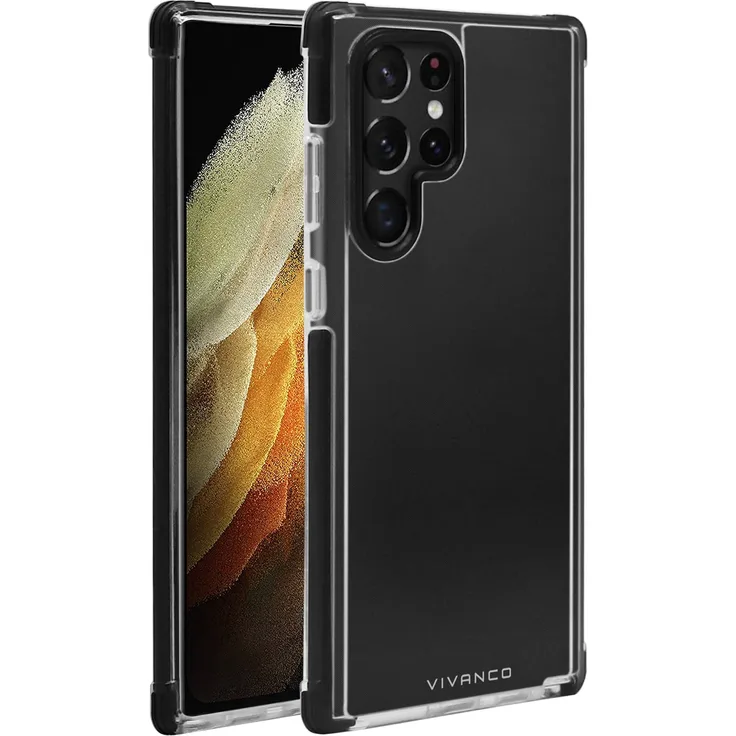 Vivanco Rock Solid, Anti Shock Schutzhülle für Galaxy S22 Ultra