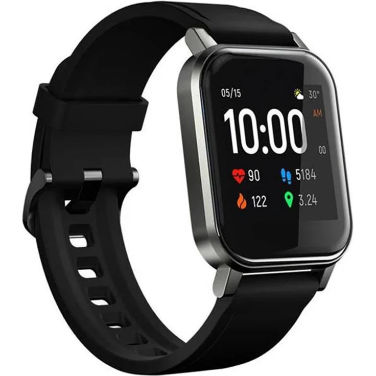 HAYLOU LS02 Fitness-Tracker Unisex, 36mm, Silikonarmband, Schwarz – Bild 1