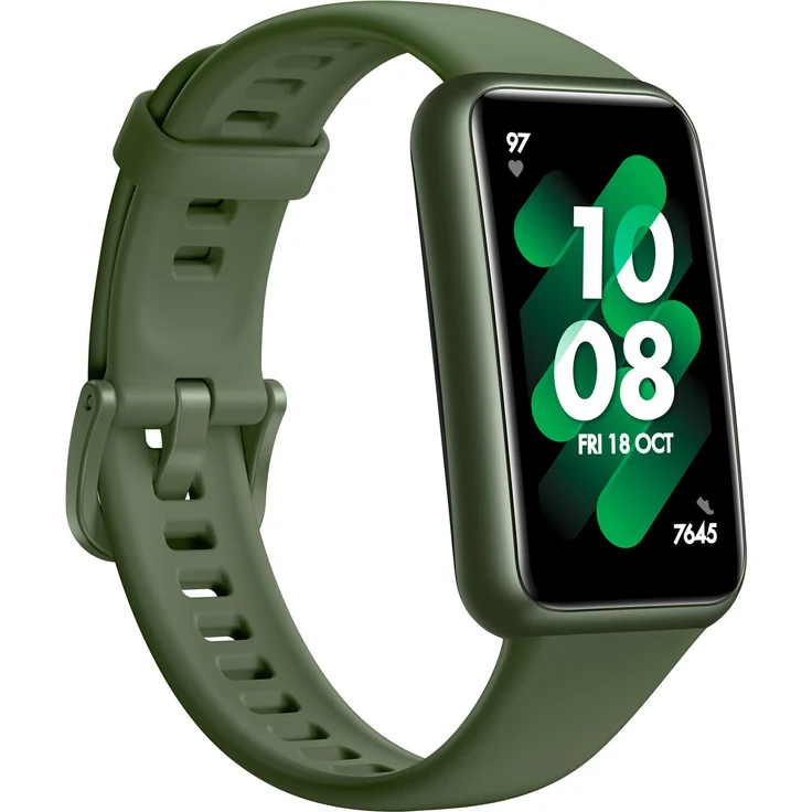 Huawei Band 7 Fitness-Tracker Unisex, Einheitsgröße, Kunststoffgehäuse, Silikonarmband, Wilderness Green – Bild 1