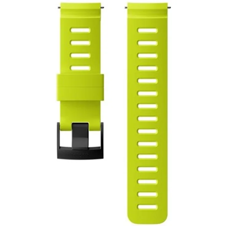 Suunto Dive 1 Uhrarmband für Smartwatch, GPS-Uhr, Größe M, Schwarz, gelbgrün, für Suunto 7, 9, D5, Spartan Sport HR Baro Stealth, Spartan Sport Wrist HR