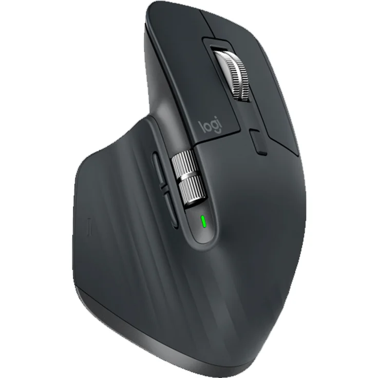 Logitech MX Master 3S, Kabellose Performance-Maus mit ultraschnellem Scrollen, Ergo, 8K DPI, Glas-Tracking, leise Klicks, USB-C, Bluetooth, Windows, Linux, Chrome, Dunkelgrau (910-006559) – Bild 3