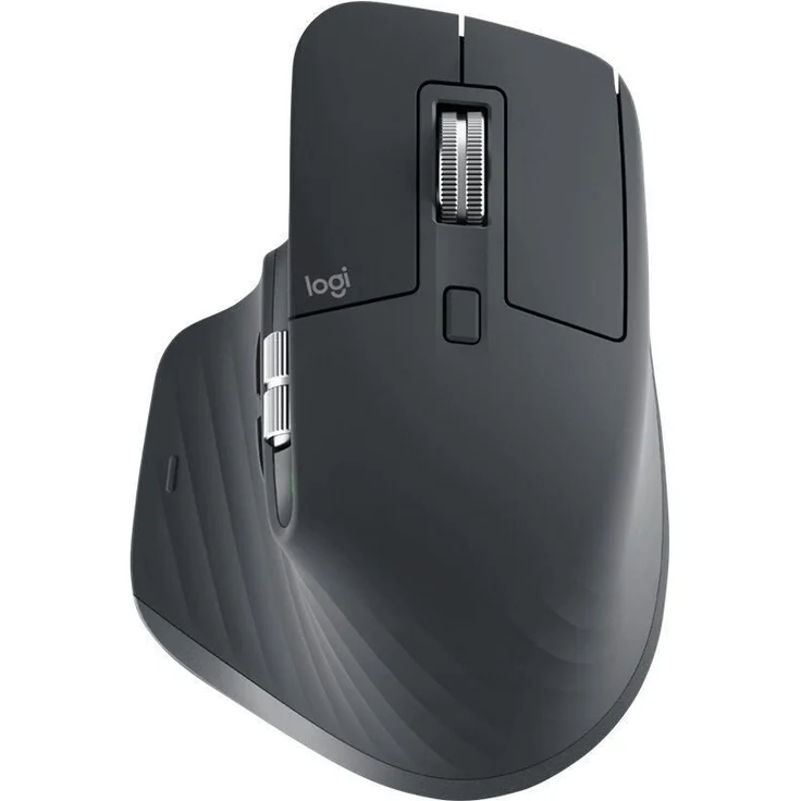 Logitech MX Master 3S, Kabellose Performance-Maus mit ultraschnellem Scrollen, Ergo, 8K DPI, Glas-Tracking, leise Klicks, USB-C, Bluetooth, Windows, Linux, Chrome, Dunkelgrau (910-006559) – Bild 4