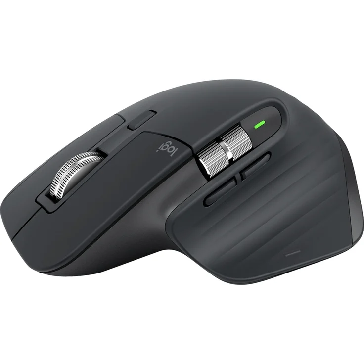 Logitech MX Master 3S, Kabellose Performance-Maus mit ultraschnellem Scrollen, Ergo, 8K DPI, Glas-Tracking, leise Klicks, USB-C, Bluetooth, Windows, Linux, Chrome, Dunkelgrau (910-006559) – Bild 5