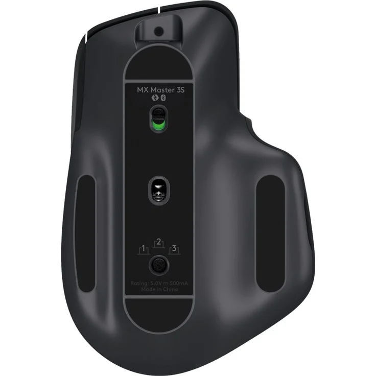 Logitech MX Master 3S, Kabellose Performance-Maus mit ultraschnellem Scrollen, Ergo, 8K DPI, Glas-Tracking, leise Klicks, USB-C, Bluetooth, Windows, Linux, Chrome, Dunkelgrau (910-006559) – Bild 7