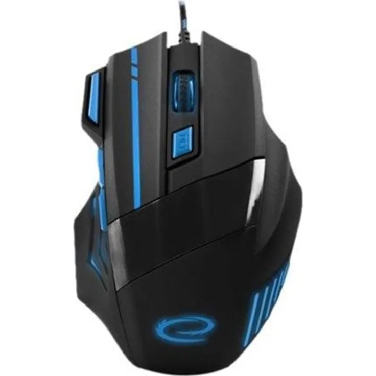Esperanza MX201 WOLF - mouse - USB - blue - Maus (Schwarz)