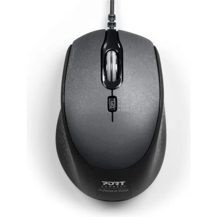 Port MOUSE OFFI PRO SILENT WIRED - BLACK