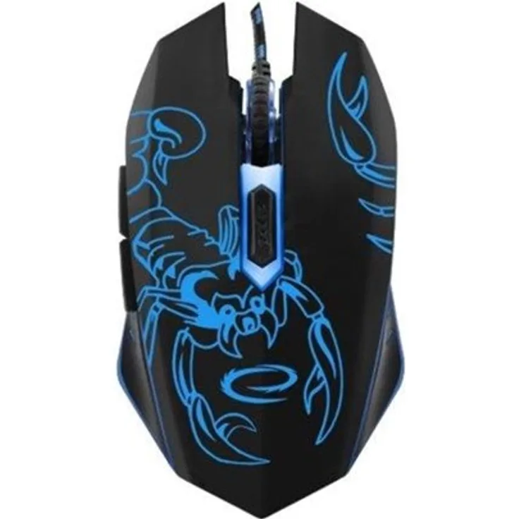 Esperanza MX203 SCORPIO - mouse - USB - blue - Maus (Schwarz)