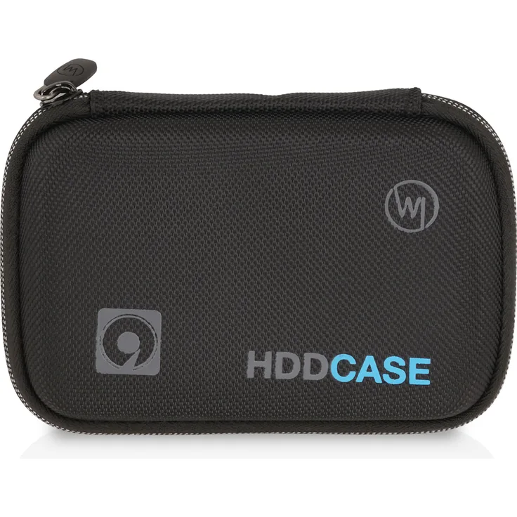 Wicked Chili 2,5'' HDD Case, Festplattentasche kompatibel mit WD Elements Portable, Canvio Ready, Intenso Memory Case, WD My Passport (m/Kabelfach, Innenmaß: 13,5 x 8,5 x 4 cm) schwarz