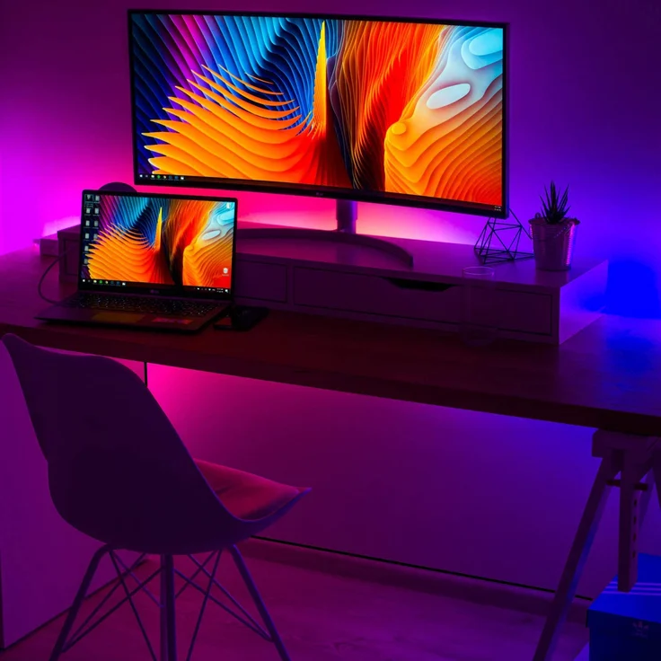 Wicked Chili 2,5m DC-Verlängerungskabel geeignet für Phillips Hue Lightstrip Plus (White and Color Ambiance) V3 und V4 mit Bluetooth (Lila Verpackung) Verlängerung für Netzteil S020YM2400083, weiß – Bild 5