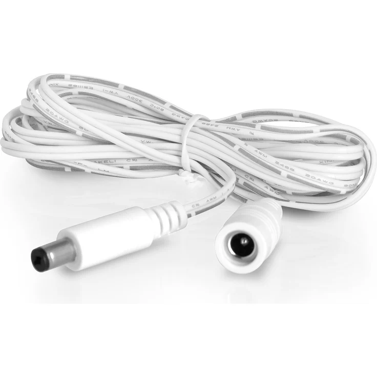 Wicked Chili 2,5m DC-Verlängerungskabel geeignet für Phillips Hue Lightstrip Plus (White and Color Ambiance) V3 und V4 mit Bluetooth (Lila Verpackung) Verlängerung für Netzteil S020YM2400083, weiß – Bild 4
