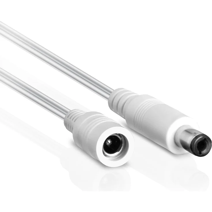 Wicked Chili 2,5m DC-Verlängerungskabel geeignet für Phillips Hue Lightstrip Plus (White and Color Ambiance) V3 und V4 mit Bluetooth (Lila Verpackung) Verlängerung für Netzteil S020YM2400083, weiß – Bild 1
