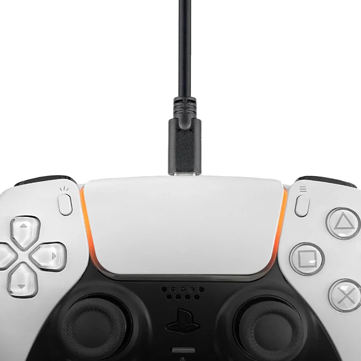 Wicked Chili (1 Stück) 300cm USB-C auf USB-A Ladekabel kompatibel mit PS5 Dualsense, Nintendo Switch Pro Controller, Xbox Series X Gaming Pad, USB C Controller Verlängerung (3m, extra lang, schwarz) – Bild 2
